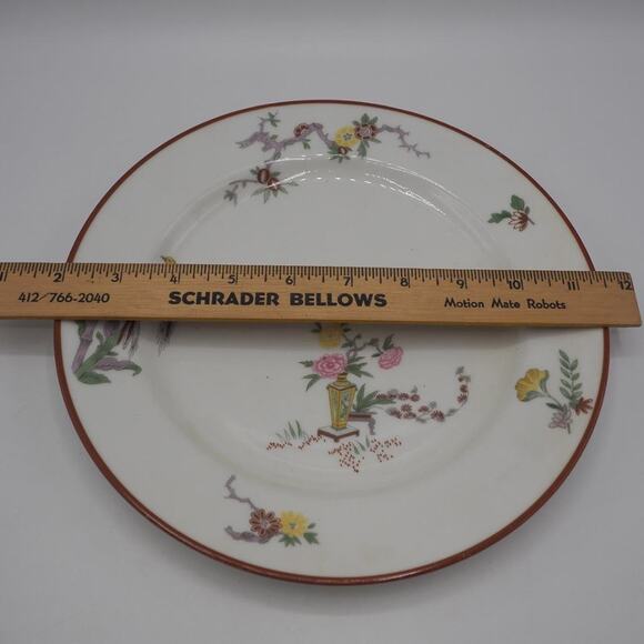 Antique Jean Pouyat Limoges France Oriental Birds Dinner Plate - Picture 4 of 6